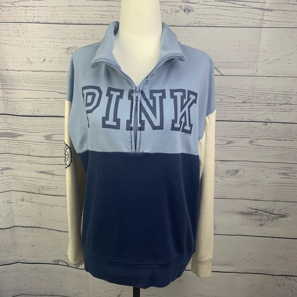 PINK Half Zip Pullover - Picture 1 of 8